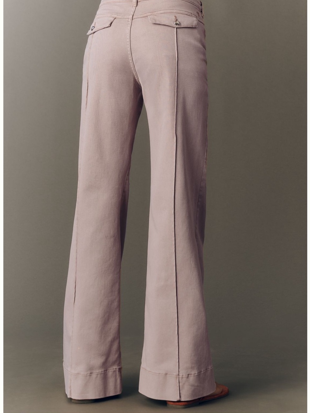 Pilcro The Sweetheart Flare Pants with Front Seam Detail Anthropologie Size 25 - Picture 3 of 6